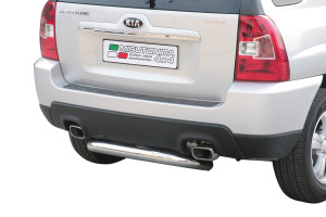 Rear Bar | geschikt voor Kia | Sportage 08-10 5d suv. | RVS rvs zilver Rear Bar