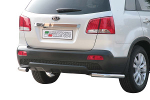 Rear Bar | geschikt voor Kia | Sorento 09-12 5d suv. | RVS rvs zilver Angular Rear Bar
