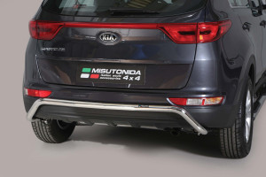 Rear Bar | geschikt voor Kia | Sportage 16-18 5d suv. | RVS zwart Rear Bar