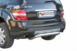Rear Bar | geschikt voor Mercedes-Benz | M-klasse 05-08 5d suv. W164 / M-klasse 08-11 5d suv. W164 | RVS rvs zilver Rear Bar