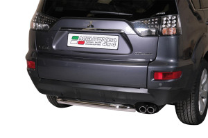 Rear Bar | Mitsubishi | Outlander 10-13 5d suv. | rvs zilver Rear Bar RVS