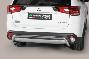 Rear Bar | geschikt voor Mitsubishi | Outlander 15- 5d suv. | rvs zilver Rear Bar RVS