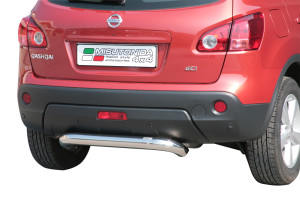 Rear Bar | geschikt voor Nissan | Qashqai 07-08 5d suv. / Qashqai 08-10 5d suv. | rvs zilver Rear Bar RVS