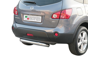 Rear Bar | Nissan | Qashqai 08-10 5d suv. / Qashqai 10-14 5d suv. | rvs zilver Rear Bar RVS