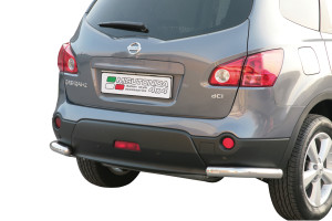 Rear Bar | Nissan | Qashqai 08-10 5d suv. / Qashqai 10-14 5d suv. | rvs zilver Angular Rear Bar RVS
