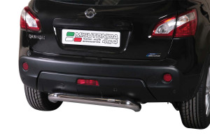 Rear Bar | geschikt voor Nissan | Qashqai 10-14 5d suv. | zwart Rear Bar RVS