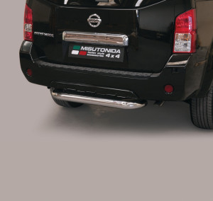 Rear Bar | geschikt voor Nissan | Pathfinder 10-14 5d suv. | rvs zilver Rear Bar RVS