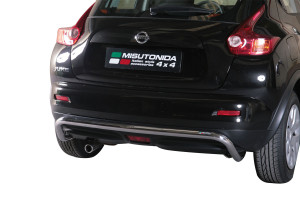 Rear Bar | geschikt voor Nissan | Juke 10-14 5d suv. / Juke 14- 5d suv. | zwart Rear Bar RVS