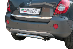 Rear Bar | Opel | Antara 07-11 5d suv. | rvs zilver Rear Bar RVS