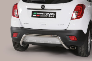 Rear Bar | Opel | Mokka 12-16 5d suv. / Mokka X 16- 5d suv. | zwart Rear Bar RVS