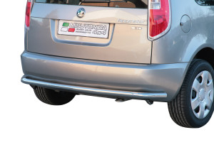 Rear Bar | geschikt voor Skoda | Roomster 06-10 5d mpv. / Roomster 10-15 5d mpv. | zwart Rear Bar RVS