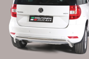 Rear Bar | geschikt voor Skoda | Yeti 09-14 5d suv. / Yeti 14- 5d suv. / Yeti Outdoor 14- 5d suv. | zwart Rear Bar RVS