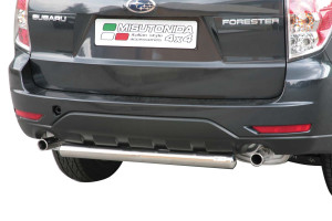 Rear Bar | geschikt voor Subaru | Forester 08-11 5d suv. / Forester 11-13 5d suv. | rvs zilver Rear Bar RVS