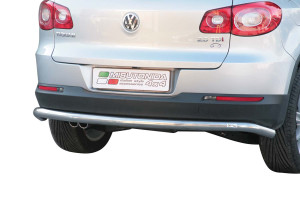 Rear Bar | geschikt voor Volkswagen | Tiguan 07-11 5d suv. | zwart Double Rear Bar RVS