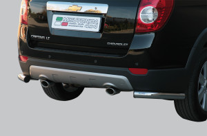 Rear Bar | geschikt voor Chevrolet | Captiva 06-11 5d suv. | RVS rvs zilver Angular Rear Bar