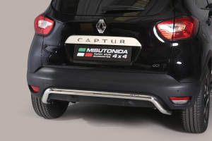 Rear Bar | Renault | Captur 13-17 5d suv. | rvs zilver Rear Bar RVS