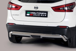 Rear Bar | geschikt voor Nissan | Qashqai 17- 5d suv. | RVS zwart Rear Bar