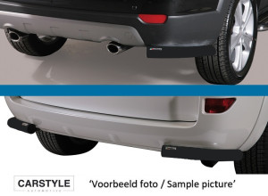 Rear Bar | Honda | CR-V 04-07 5d suv. | RVS zwart Angular Rear Bar