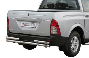 Rear Bar Misutonida geschikt voor Ssangyong Actyon Sports 07-09 4d pup | Roestvrij staal | Glanzend | RVS