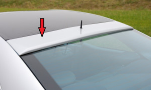 Rieger achterraamspoiler | C-Klasse (W203): 05.00- - Sedan | stuk ongespoten abs | Rieger Tuning