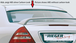 Rieger achterraamspoiler | C-Klasse (W203): 05.00- - Sedan | stuk carbonlook abs | Rieger Tuning