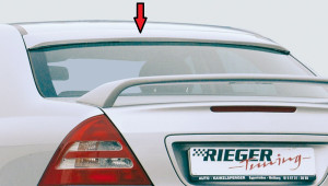 Rieger achterraamspoiler | C-Klasse (W203): 05.00- - Sedan | stuk ongespoten abs | Rieger Tuning