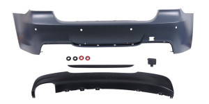 Achterbumper | M Pakket Style | BMW 3-serie E90 LCI sedan | 2008-2011 | PDC (parkeersensoren) voorbereiding | ABS Kunststof