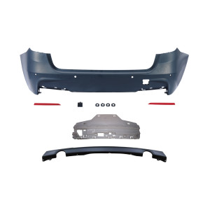 Achterbumper | BMW 3-serie Touring  F31 2012- | voor M-Pakket | ABS Kunststof-de-met