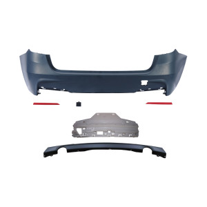 Achterbumper | BMW 3-serie Touring  F31 2012- | voor M-Pakket | ABS Kunststof-de-metenzonder-kit