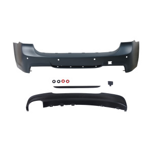 Achterbumper | M Pakket Style | geschikt voor BMW 3-serie E91 LCI Touring | 2005-2011 | PDC (parkeersensoren) voorbereiding | ABS Kunststof