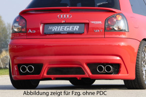 Rieger achterbumper | Audi A3 8L | ABS-Kunststof | PDC