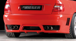 Rieger achterbumper | A4 (B5): 11.94-98, 99-12.00 - Lim. | stuk ongespoten abs | Rieger Tuning