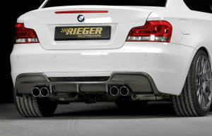 Achterbumper M-pakket (zonder diffuser) | 1er E82, E88 (182 / 1C): 10.07- - Coupé, Cabrio | stuk ongespoten abs | Rieger Tuning