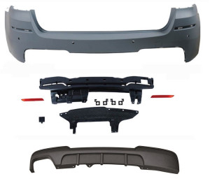 Achterbumper | geschikt voor BMW | 5-Serie Touring F11 2010-2017 | M-Performance Look | met PDC | DL | 02
