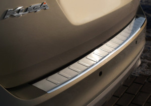 Achterbumperbeschermer | Ford Kuga 2008- RVS geprofileerd/ribbed