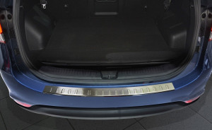 Achterbumperbeschermer | geschikt voor Kia Carens 2012- | profiled ribs | RVS