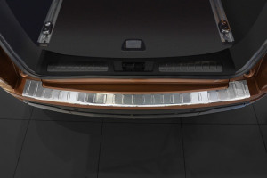 Achterbumperbeschermer | Range Rover Evogue 2013- | profiled ribs | RVS