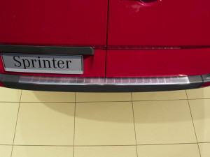 Achterbumperbeschermer | Mercedes Sprinter 2006-2013, FL 2013-2018 | RVS