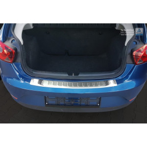 Achterbumperbeschermer | Seat Ibiza IV (5D) FL 2012- | profiled/ribs | RVS