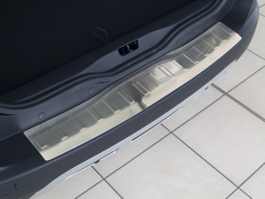 Achterbumperbeschermer | geschikt voor Toyota RAV4 2013- RVS Profiled/ribs