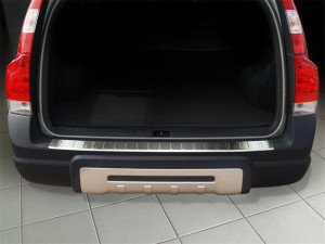 Achterbumperbeschermer | geschikt voor Volvo XC70 2004-2007 RVS geprofileerd