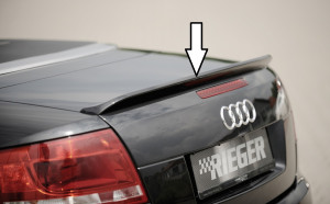 Rieger achterklepspoiler | A4 (8H): 04.02- - Cabrio | stk ongespoten pu-rim | Rieger Tuning