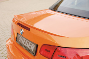 Rieger achterklepspoiler | 3-Serie E93: 03.07-02.10 (tot Facelift), 03.10- (vanaf Facelift) LCI - Cabrio | stuk ongespoten pu-rim | Rieger Tuning