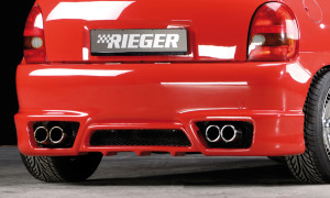 Rieger achterbumper | Corsa B: 02.93-09.96 (tot model 97), 11.96- (vanaf model 97) - 3-drs., 5-drs. | stuk ongespoten abs | Rieger Tuning