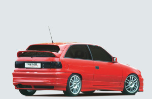 Rieger achterbumper RT08 | Astra F: 09.91 - 3-drs., 5-drs., Hatchback | stuk ongespoten abs | Rieger Tuning