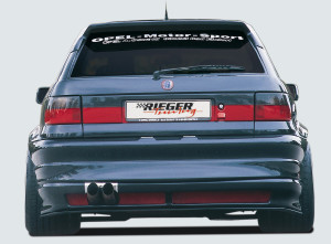 Rieger achterbumper breedbouw I | Astra F: 09.91-12.99 - Hatchback, 3-drs. | stuk ongespoten abs | Rieger Tuning