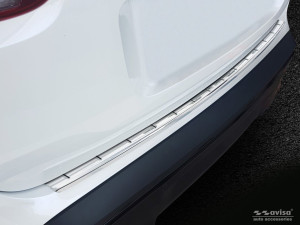 Achterbumperbeschermer Avisa geschikt voor Citroen C5 Aircross 19- 5d suv | Roestvrij staal | silky | RVS | Onderdeel: Achterbumper