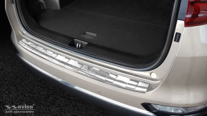 Achterbumperbeschermer | geschikt voor Kia | Sportage 18-22 5d suv. | Ribs | RVS rvs zilver