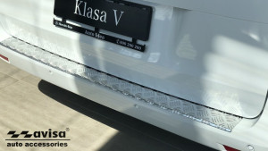 Achterbumperbeschermer | geschikt voor Mercedes-Benz | V-klasse 14-19 5d bus. W447 / Vito Tourer 14- 4d bus. | Aluminium