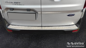 Achterbumperbeschermer | Ford | Tourneo Connect 14-18 5d mpv. / Transit Connect 13-18 4d bes. / Transit Connect 18- 4d bes. | RVS rvs zilver